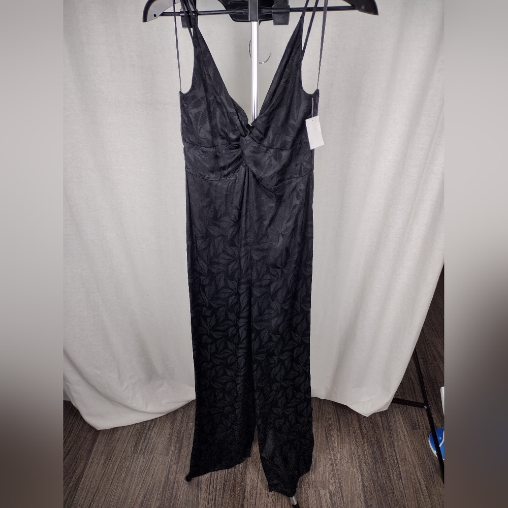 NSR Molli Jacquard Black Sleveless Jumpsuit Size Medium NWT - Picture 6 of 17